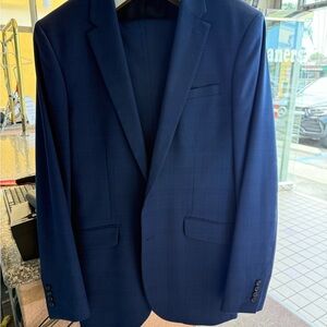Perry Ellis Blue Sport Coat with Notch Lapel